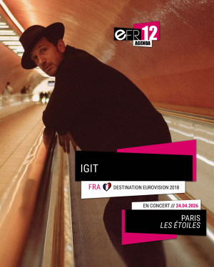 On pourrait l'appeler "Monsieur Eurovision France" tant son nom est associé au Concours à travers ses contributions aux sélections nationales françaises, luxembourgeoises, l'Eurovision Junior et bien sur la chanson "Voilà" de Barbara Pravi <a href="https://my.weezevent.com/igitauxetoilesparis" target="_blank"><p style="color:#FF00FF;"> Achetez vos billets ici !</p></a>